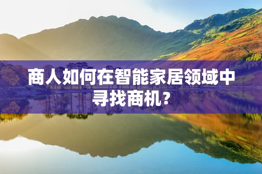商人如何在智能家居领域中寻找商机？