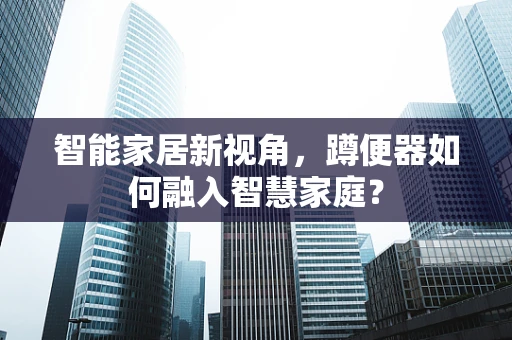 智能家居新视角，蹲便器如何融入智慧家庭？