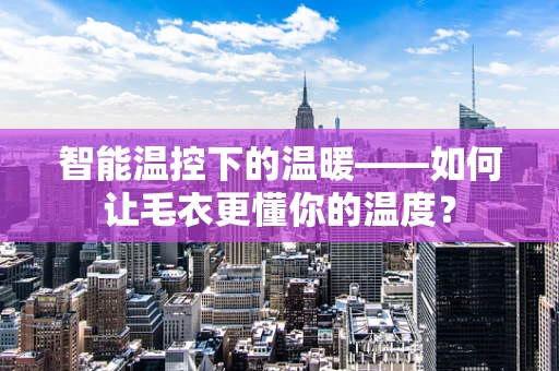 智能温控下的温暖——如何让毛衣更懂你的温度？