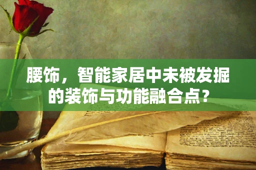 腰饰，智能家居中未被发掘的装饰与功能融合点？