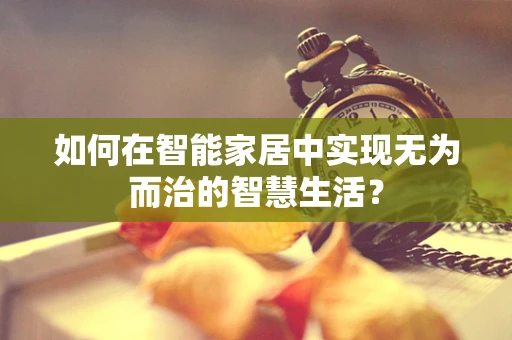 如何在智能家居中实现无为而治的智慧生活？