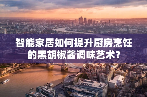 智能家居如何提升厨房烹饪的黑胡椒酱调味艺术？