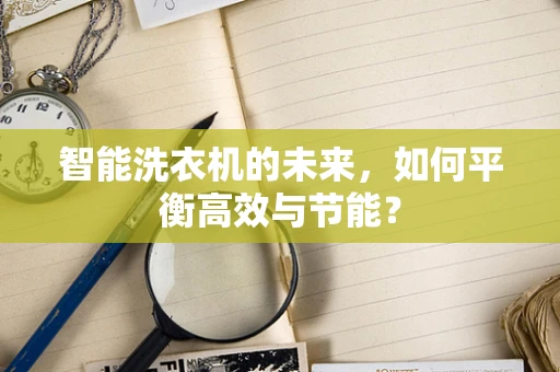 智能洗衣机的未来，如何平衡高效与节能？