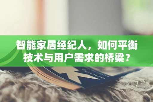 智能家居经纪人，如何平衡技术与用户需求的桥梁？