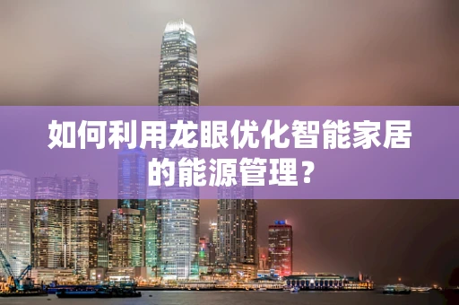 如何利用龙眼优化智能家居的能源管理？