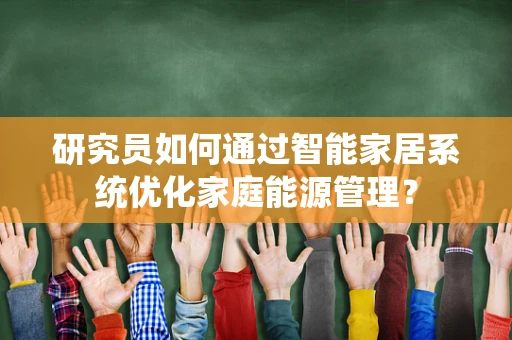 研究员如何通过智能家居系统优化家庭能源管理？