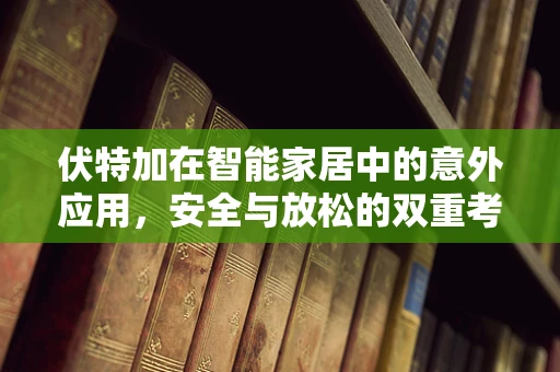 伏特加在智能家居中的意外应用，安全与放松的双重考量