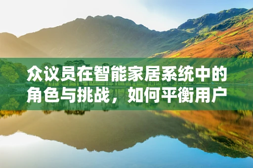众议员在智能家居系统中的角色与挑战，如何平衡用户需求与政策导向？