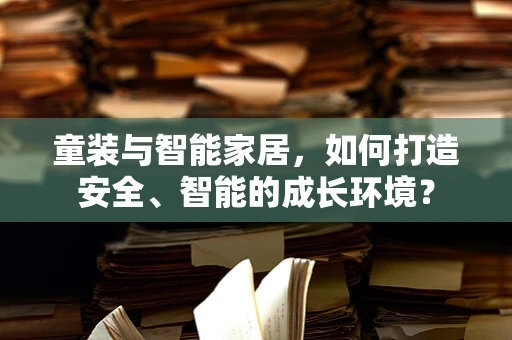 童装与智能家居，如何打造安全、智能的成长环境？
