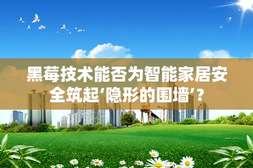 黑莓技术能否为智能家居安全筑起‘隐形的围墙’？