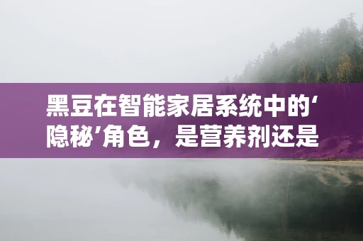 黑豆在智能家居系统中的‘隐秘’角色，是营养剂还是智能调控的秘密武器？