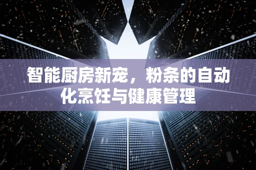智能厨房新宠，粉条的自动化烹饪与健康管理