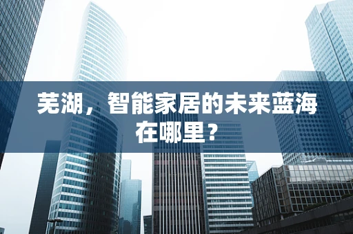 芜湖，智能家居的未来蓝海在哪里？