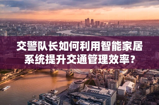 交警队长如何利用智能家居系统提升交通管理效率？