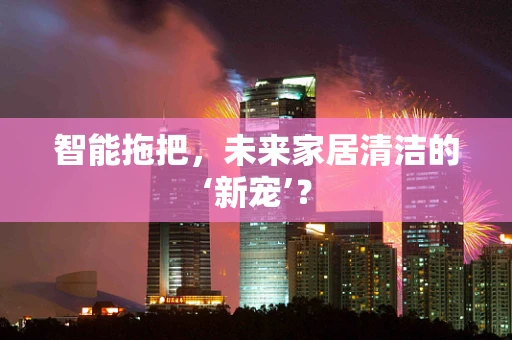 智能拖把，未来家居清洁的‘新宠’？