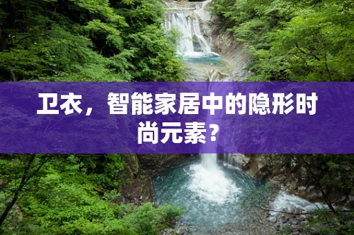 卫衣，智能家居中的隐形时尚元素？