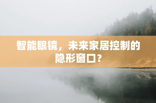 智能眼镜，未来家居控制的隐形窗口？