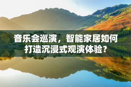 音乐会巡演，智能家居如何打造沉浸式观演体验？