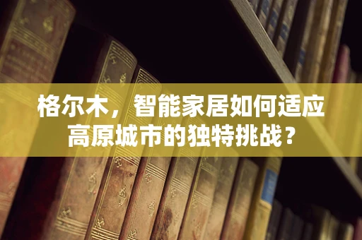 格尔木，智能家居如何适应高原城市的独特挑战？