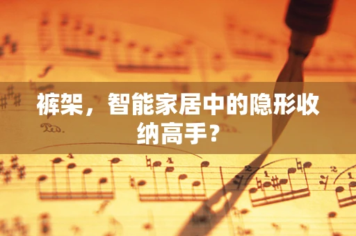 裤架，智能家居中的隐形收纳高手？