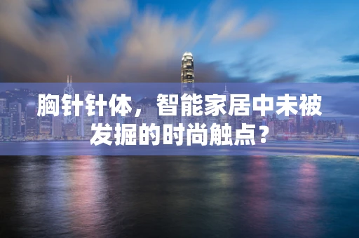 胸针针体，智能家居中未被发掘的时尚触点？