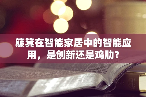 簸箕在智能家居中的智能应用，是创新还是鸡肋？