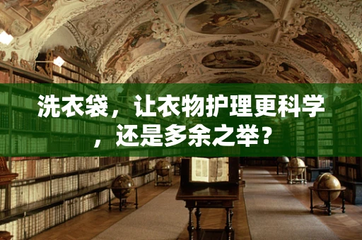 洗衣袋，让衣物护理更科学，还是多余之举？