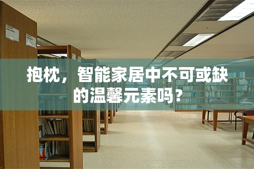 抱枕，智能家居中不可或缺的温馨元素吗？
