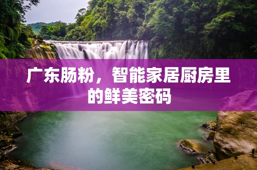 广东肠粉，智能家居厨房里的鲜美密码
