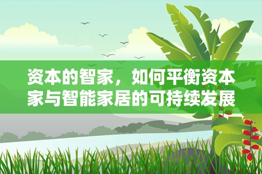 资本的智家，如何平衡资本家与智能家居的可持续发展？
