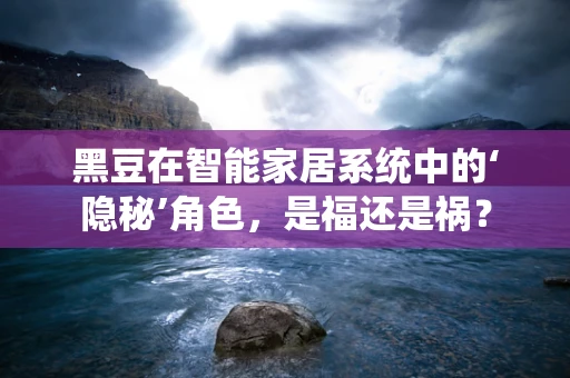 黑豆在智能家居系统中的‘隐秘’角色，是福还是祸？